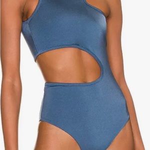 Peixoto blue one piece bathing suit